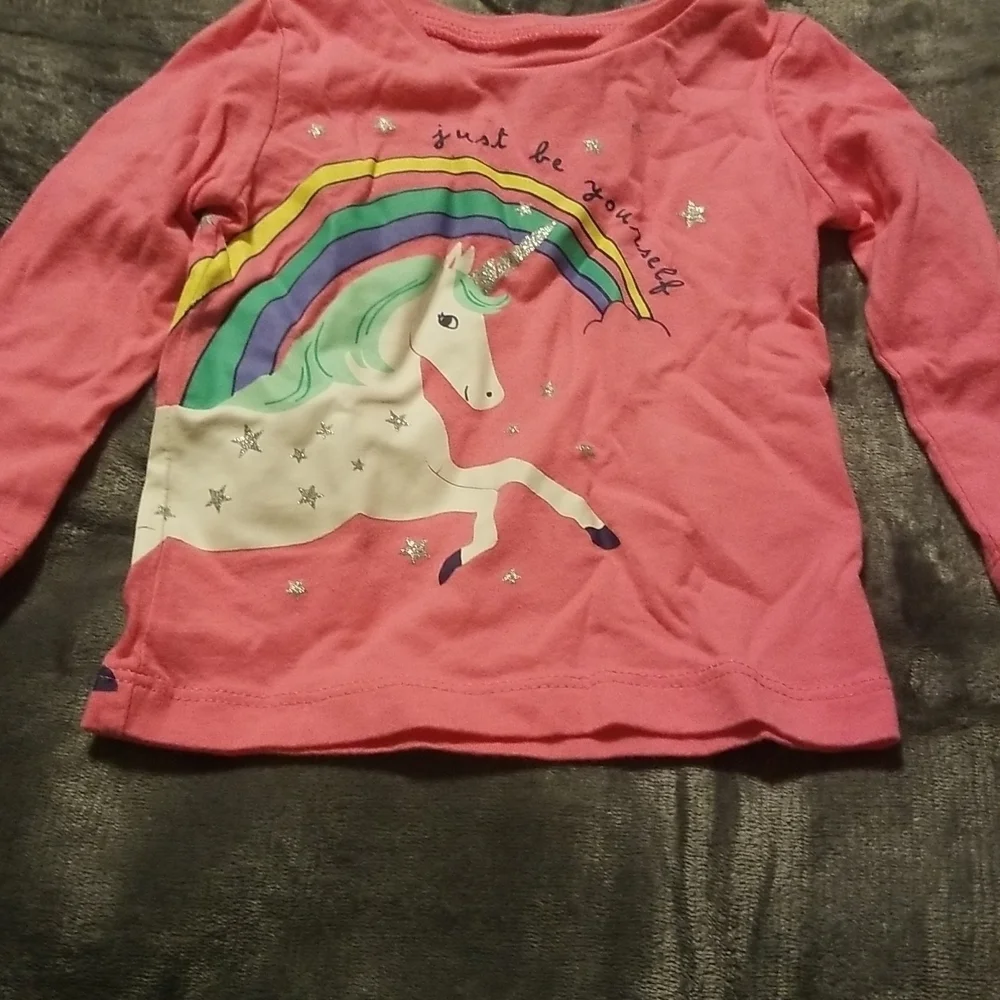 Carter's Baby Girl's Unicorn Long Sleeve Shirt